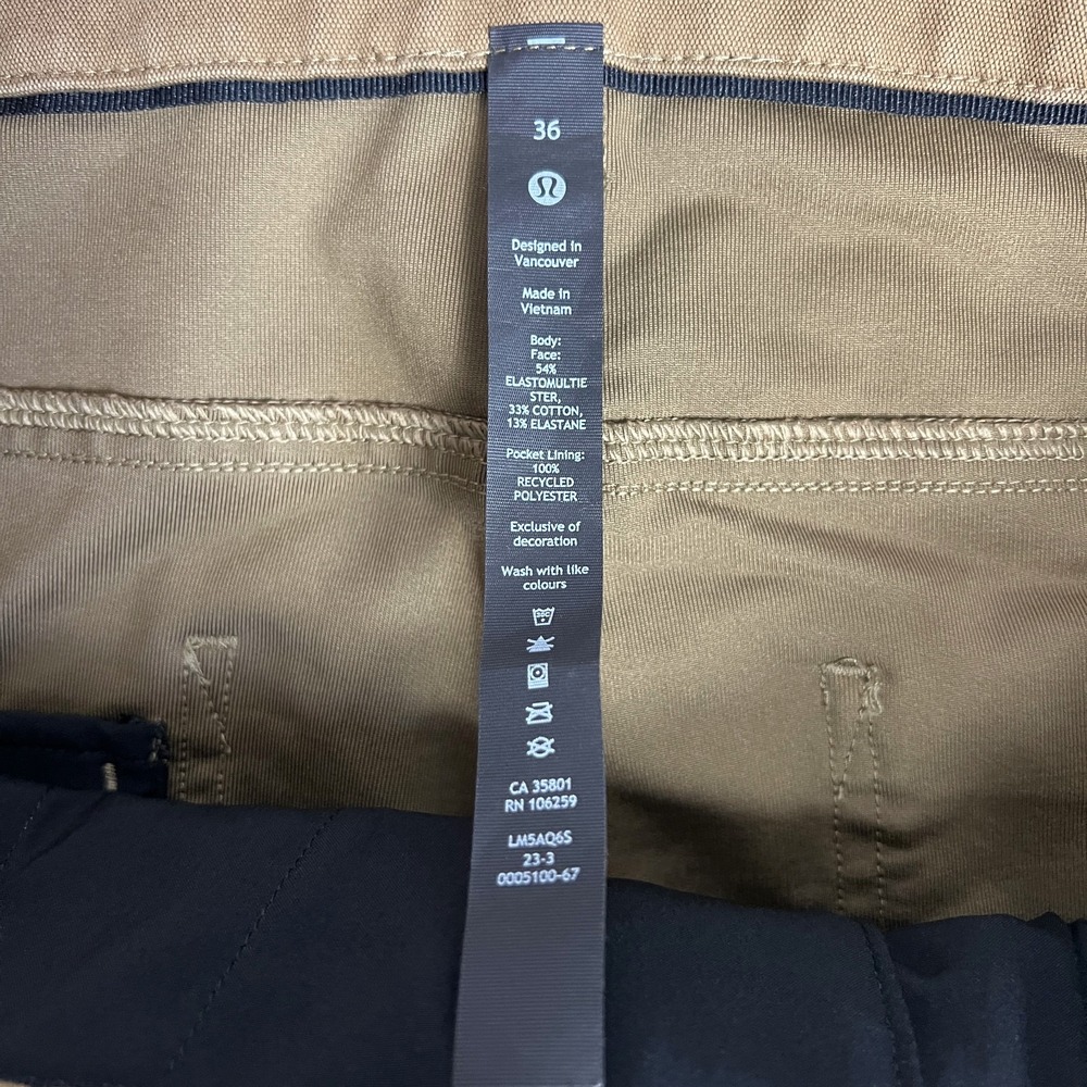 Lululemon ABC Pants Mens 36 (Fit 37x30) Tapered Workwear Travel Stretch Comfort - Picture 5 of 11